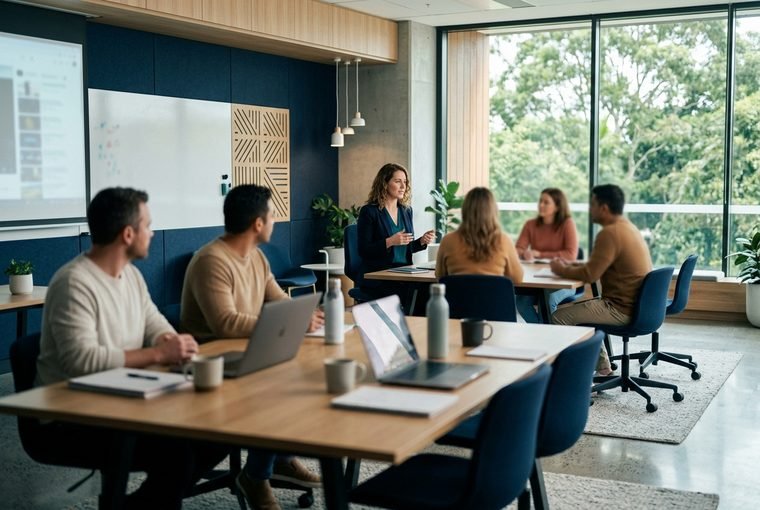 Modern Australian classroom and training environment